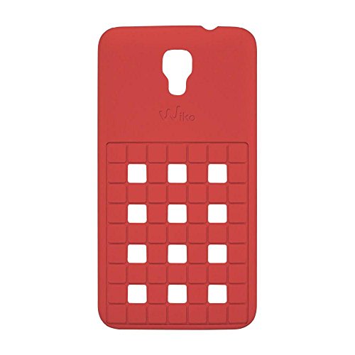 Wiko Damier Coque en Silicone Bloom Corail