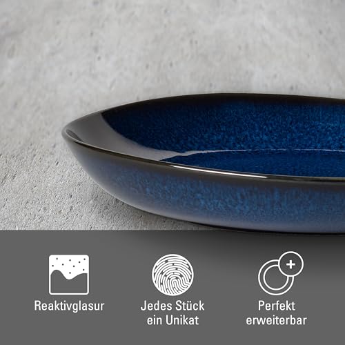 Miniatura 4 de Like By Villeroy Boch 1042613800 Cuenco Plano, Azul, 28 X 27 X 4.3 Cm