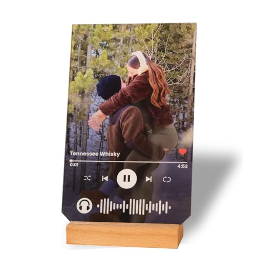 Personalized Spotify Plaque with Picture, Custom Acrylic Song Plaque for