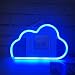 Cute Blue Neon Light,LED Cloud Sign Shaped Decor Light,Marquee signs/Wall Decor for Christmas,Birthday party,Kids Room, Living Room, Wedding Party Decor(Blue)