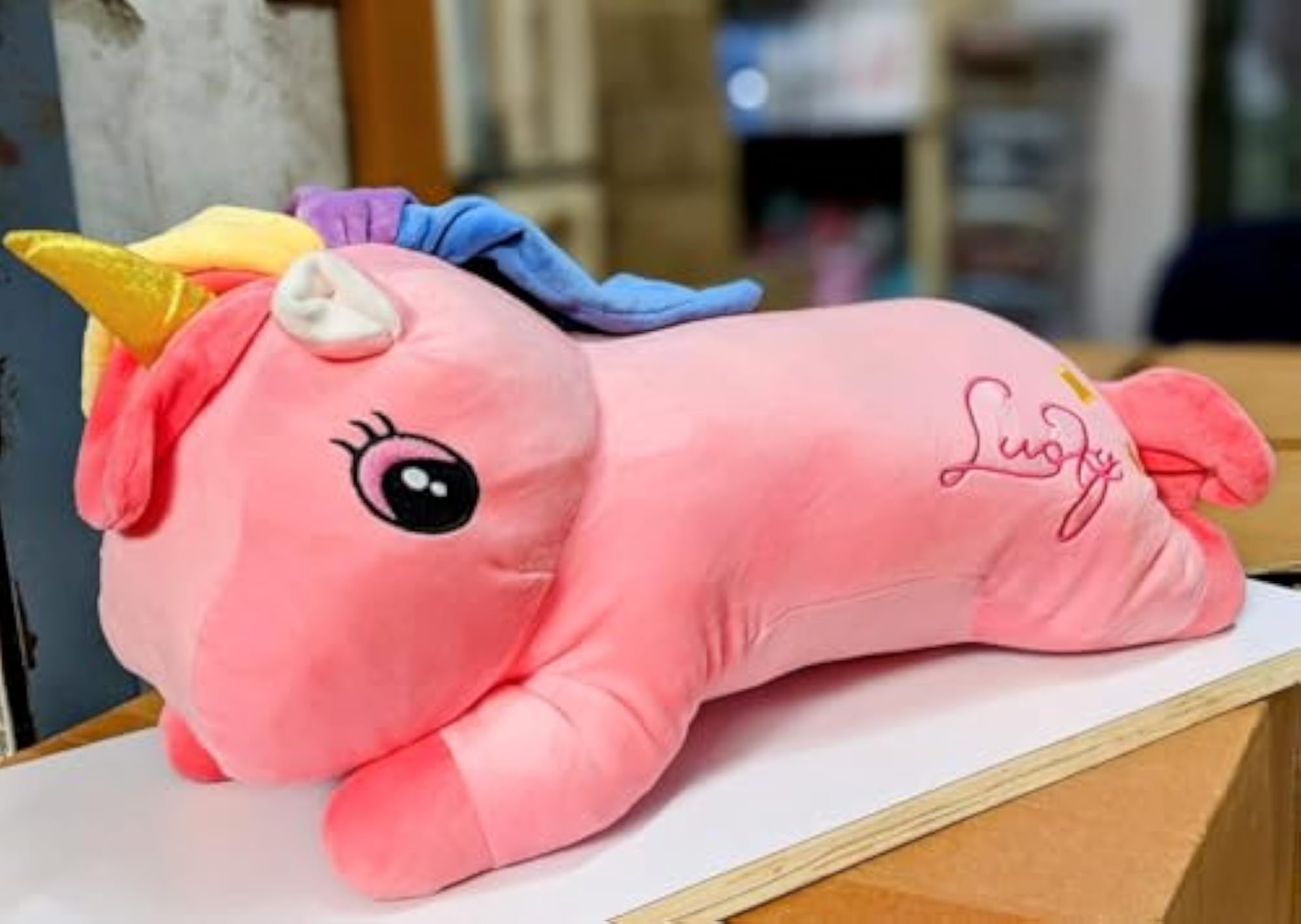 AS Unicorn Plush Blanket with Soft Toy