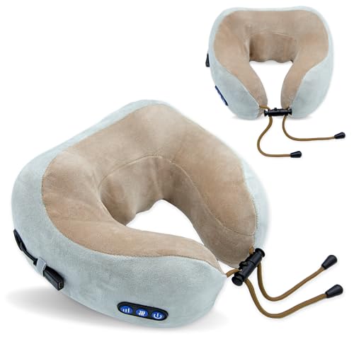 Masseur cervical chauffant Shiatsu | Coussin electrique Nateck de massage relaxation intense des...