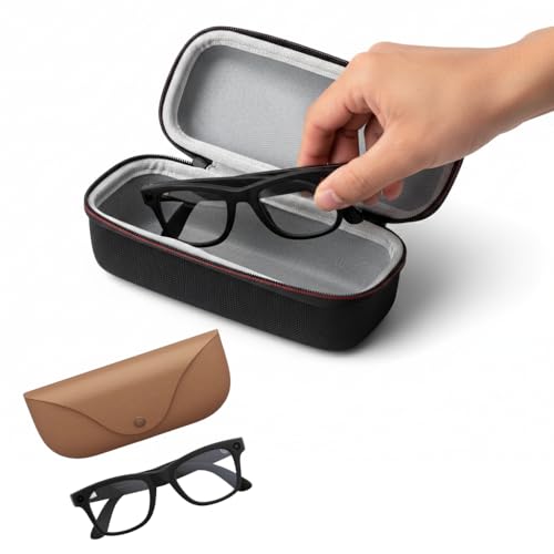 Image of yantralay Hard Protective Case for Ray Ban-Meta Smart Glasses | Compatible with Wayfarer Skyler Headliner & Charging Box | Meta Glass Accessories