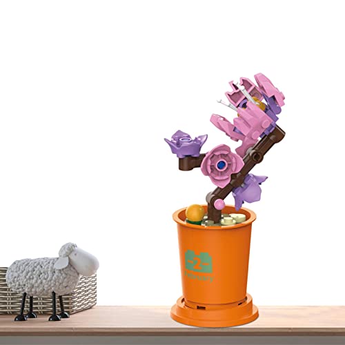 Flower Bouquet Building Sets | Artificial Flowers Bouquet Building Blocks Set | DIY Unique Decoratio