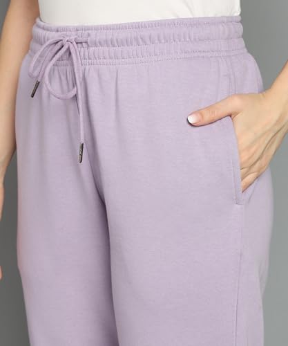 Image of Alan Jones Clothing Women's Regular Fit Mid Rise Fleece Jogger Regular Pants Winterwear