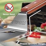 BBQ Accessoires pour Grill, 7 en 1 Spatule à griller avec fourche,17 Inch Barbecue Outils, Cadeaux pour papa, Cadeau pour homme, Papa, Mari