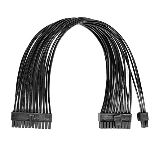 GinTai ATX 24Pin to 20+4Pin Power Supply Cable PSU 20 Pin Male Convert to 24 Pin (30cm)