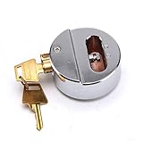 [Material] The pad lock is made of chrome-plated steel. Fully enclosed shackle. 100% brand new and high quality. The padlock itself is unbreakable, surrounded by thick steel. [Anti-rust] garage door defender stainless steel can resist the corrosion o...