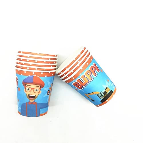 HASAKA Engels Leraar Blippi Verjaardagsfeestartikelen Diner voor Kids Verjaardagsfeestversieringen BLippi Thema… - Image 4