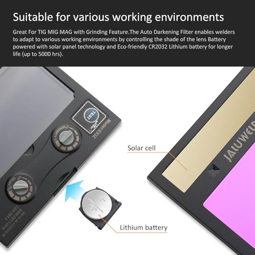 Automatischer Schweißhelm mit großem Sichtfeld