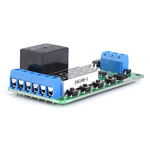 Interruptor de controle de tempo de relé de tempo de relé multifuncional DPDT de canal duplo de 12 V