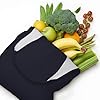 BOAIHH Solid color black Women Canvas Tote Bags Light stylish Large Shopping Bag for Daily Outings Use #5