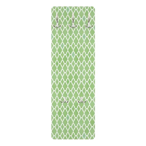 micasia Porte-manteau mural avec 5 crochets - vert oriental unique - design étroit panneau porte manteau - meu