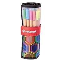 STABILO point 88 - Fineliner - Rollerset con 25 colori assortiti - ARTY Edition