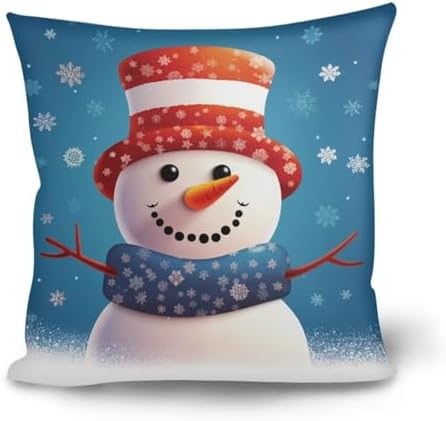 Showudesigns Black Cat Pillow Covers Cushion Covers 18x18 inch Home Decorative Personalised Throw Pillowcase for Kids Women Men Teen Girls Boys Gifts