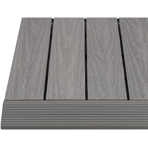 1 in. x 1 ft. Quick Deck Composite Deck Tile Straight Fascia (4-Pieces/Box) (Westminster Gray)
