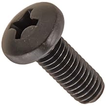 Small Parts Steel Pan Head Machine Screw, Black Oxide Finish, Meets ASME B18.6.3, #2 Phillips Drive, #10-32 Thread Size, 1/2" Length, Fully Threaded, Import Pack of 100