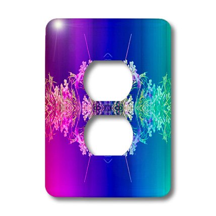 Housse de protection pour 2 prises violette et bleu sarcelle