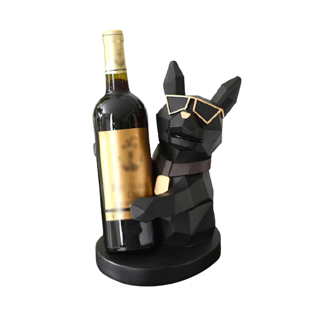 ZUMAHA Porte-Bouteilles Casier à vin de Bureau créatif, Porte-vin en résine de Haute qualité, Ornements de décoration de comptoir de ménage, Cadeaux pour Les familles Artisanat