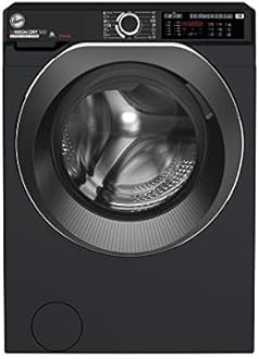 Hoover H-WASH&DRY 500 Freestanding Washer Dryer, 9 Kg Wash + 6 Kg Dry, 1400 RPM, Combined Cycle Class D, Wi-Fi & Bluetooth, Auto Care & Hygiene Cycle, Black, 60x58x85 cm - HD 496AMBCB/1-80