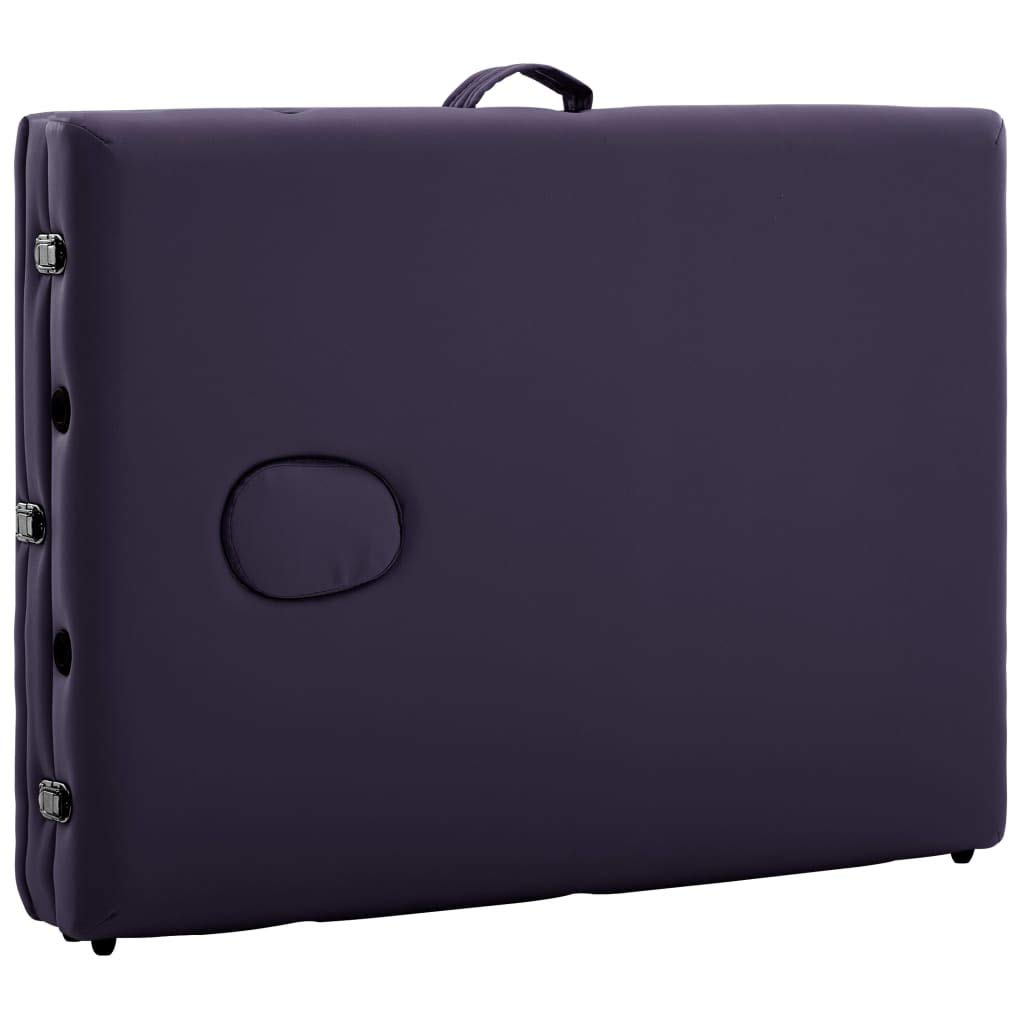 Table de Massage Pliable 3 Zones Bois Violet,Santé & beauté,Hygiène personnelle,Massage & Relaxation,Tables de Massage,18.85 kg-110189