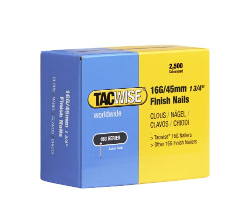 Tacwise 0297 Clous de Finition 16G/45 mm, Boîte de 2.500 Cover