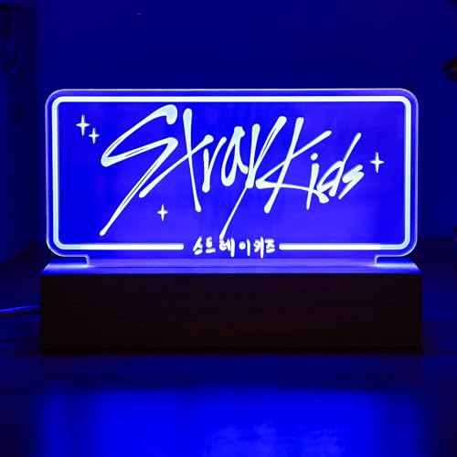 X9H8N9 Stray LED Night Light 7 Colors Adjustable Room Decor Lamp Skz Merch for Stay Fans Birthday Gifts