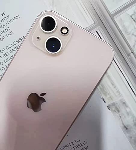 Image of Metal Full Cover + Tempered Glass Circle Camera Lens Protector for iPhone 13 /13 Mini,HD Camera Lens Screen Cover Case,9H Hardness Anti-Scratch Camera Screen Protective Lens Film (Clear)
