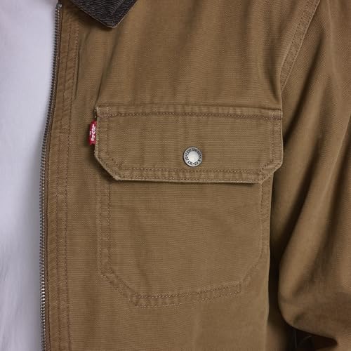 Image of Levi's Men's Workwear Cotton Canvas Corduroy Collar Depot Jacket