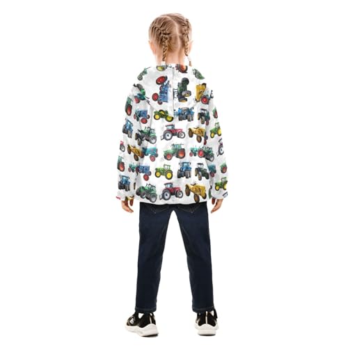 Image of Boys Fleece Jacket Hooded Autumn Winter Long Sleeve Thick Warm Outerwear;3-10 Years Kids Cute Fuzzy Jacket
