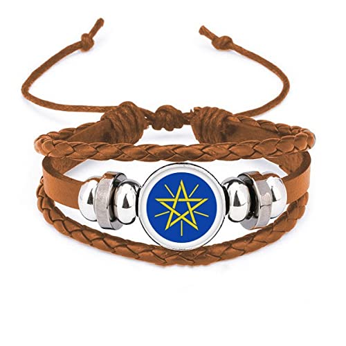 Bracelet Éthiopie cuir ajustable fini les bijoux fragiles