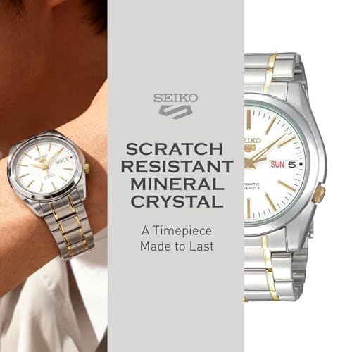 Image of SEIKO Automatic Watch for Men 5-7S Collection - with Day /Date Calendar, Luminous Hands, Stainless Steel Case & Bracelet