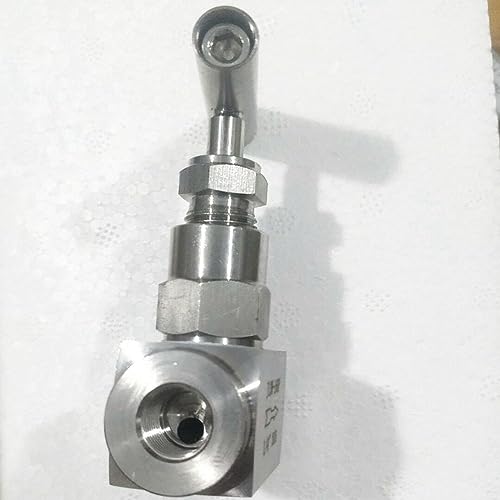 Vanne à pointeau 1/4" inox robinet de réglage fluide haute pression 2300 PSI femelle