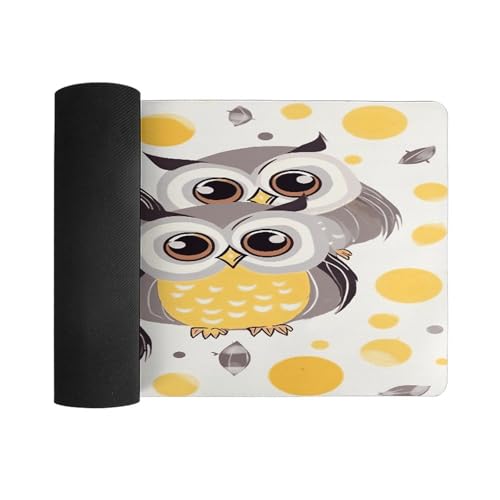 Animal Cartoon Owls Alfombrilla Grande Antideslizante miniatura 3