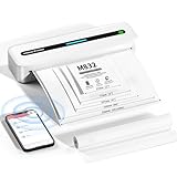 reisedrucker media markt [Anfängertauglich]: Dieser thermodrucker ist ganz einfach einzurichten; Installieren Sie einfach die App auf Ihrem Telefon oder Tablet, um Ihre Dokumente oder Bilder mit einem Klick zu drucken; Sie können auch eine Verbindung zu Ihrem Computer über ein Typ C Kabel zum Drucken herstellen, das Windows, Mac OS und Linux-System unterstützt