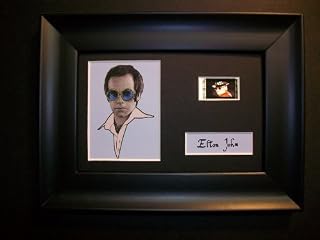 ELTON JOHN Framed Film Cell Display Collectible Movie Memorabilia Complements Poster Book Theater