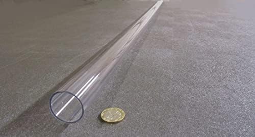 Polycarbonate Round Tube 1 1/4" (1.250") OD x 1 1/8" (1.125") ID x 1/16" Wall x 72" (More Length Options)