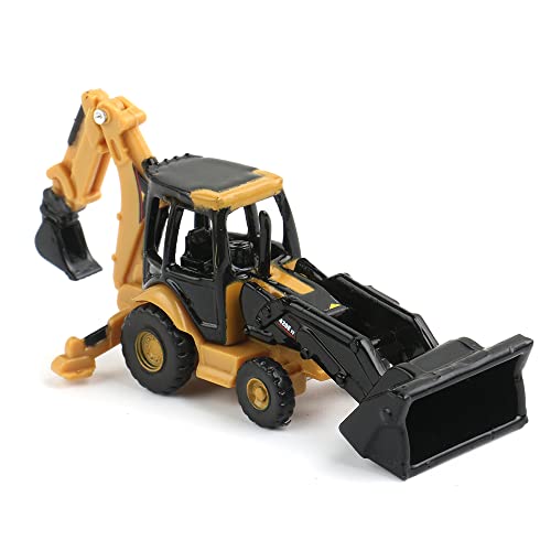 150:1 N Scale Construction Vehicles, Exquisite Diecast Mini Construction Trucks For Train Set (420E Backhoe Loader) #TOP4