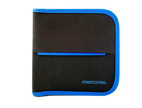Memorex Cd/Dvd Nylon Wallet Black With Blue Piping, 48 Count (32020021682) #TOP10
