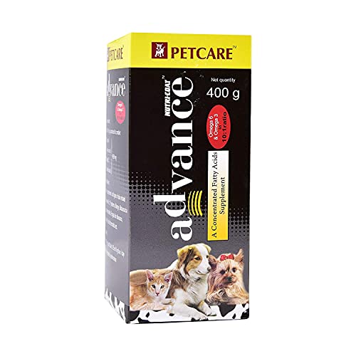 BTkviseQat PETCARE Nutricoat Advance Concentrated Fatty Acids Supplement 400 Gram, Liquid