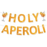 Aperol Deko Banner, Aperol Banner Girlande, Orange Glitzer Girlande, Aperol Accessoires Deko, Aperol Deko Party, Orange Banner Wand Dekoration für Geburtstag JGA Hawaii Sommer Strandparty