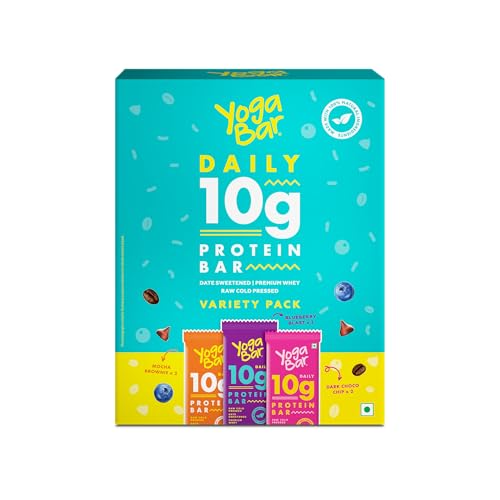 Image of Yogabar Variety Combo Pack, 35 Bars | Power Up 20g Proteins Bar x 5 | Breakfast Bars x 6 | 4g protein mini x 24 | Ideal for Pre & Post Workout, Protein Snack, Keto Diet, Daily Protein