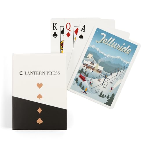Lantern Press Telluride, Colorado, Baraja de 52 cartas póker