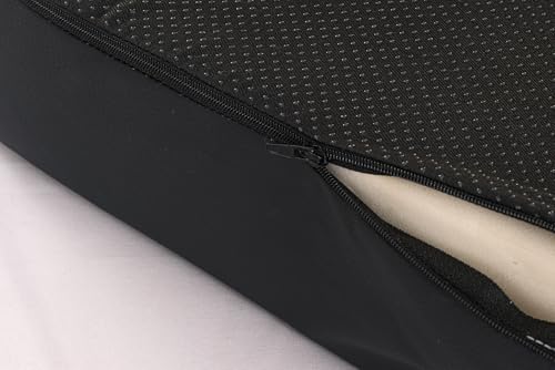 Schwar Textilien ® | Orthopädische Sitzerhöhung | Kunstleder | 40x40x10cm | Schwarz