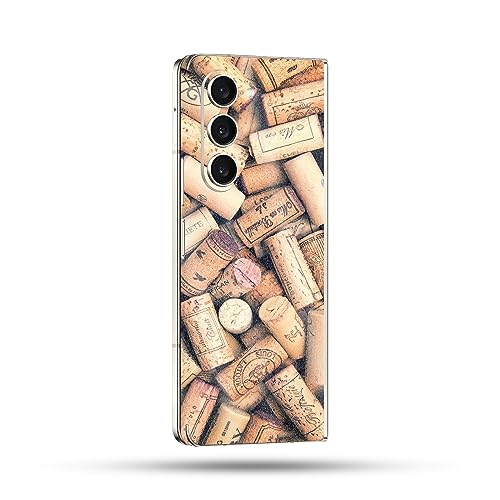 Image of MightySkins Glossy Glitter Skin Compatible with Samsung Galaxy Z Fold 5 Full Wrap - Corks | Protective, Durable High-Gloss Glitter Finish | Easy to Apply, Remove, and Change Styles | Made in The USA