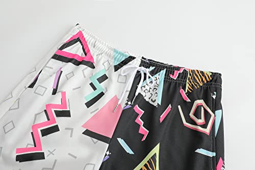 80S 90S Retro Sweatpants For Men & 90S 80S Outfit For Men 90S Hip Hop Vintage Track Pants 80S Jogger Pants-5-L #TOP4