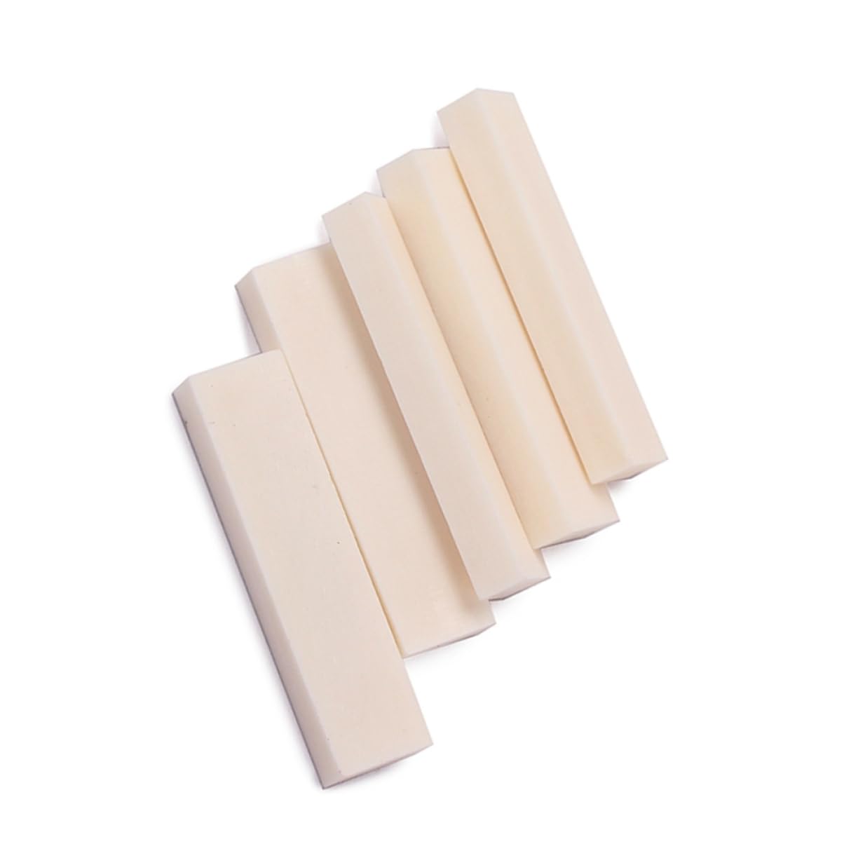 ibasenice 3pcs Buffalo Bone Nut Blank Guitar Nut Saddle for Acoustic Electric Guitars