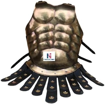Roman King Leonidas Muscle Armor Medieval Knight Halloween Costume