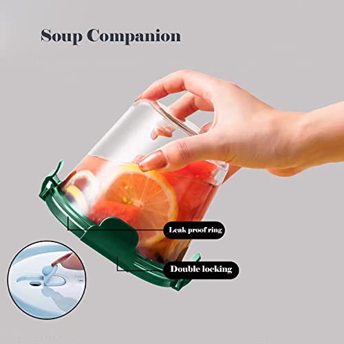 S.roke Ttan 3-Cup/750Ml/25Oz Glass Food Storage Containers, Round Glass Food Containers & Kitchen Prep Bowls With Airtight Lids, Freezer, Microwave And Dishwasher Safe - Pack Of 4 #TOP2