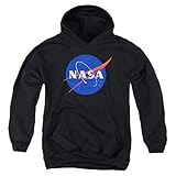 NASA Logo Space Kids Youth Pullover Hoodie & Stickers (Medium)